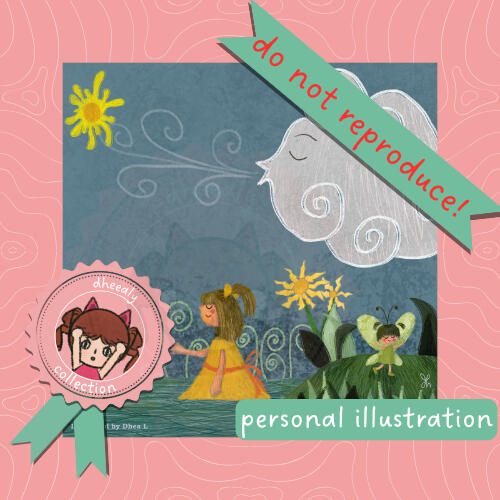 Child Me in Wonderland (illustration)